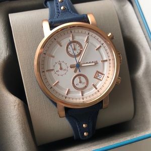 Fossil Boyfriend Chronograph Navy 